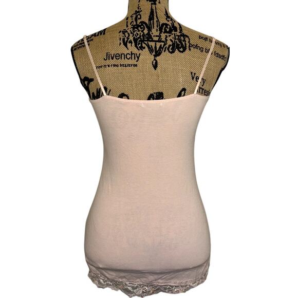 Deb Sequin Lace Cami Light Pink Size Medium Trashy Y2k Trendy Summer Boho Chic - Picture 2 of 8